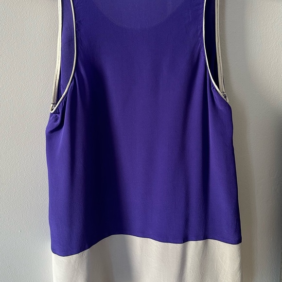 Anthropologie Maeve purple silk tank top size 2 - Picture 2 of 4